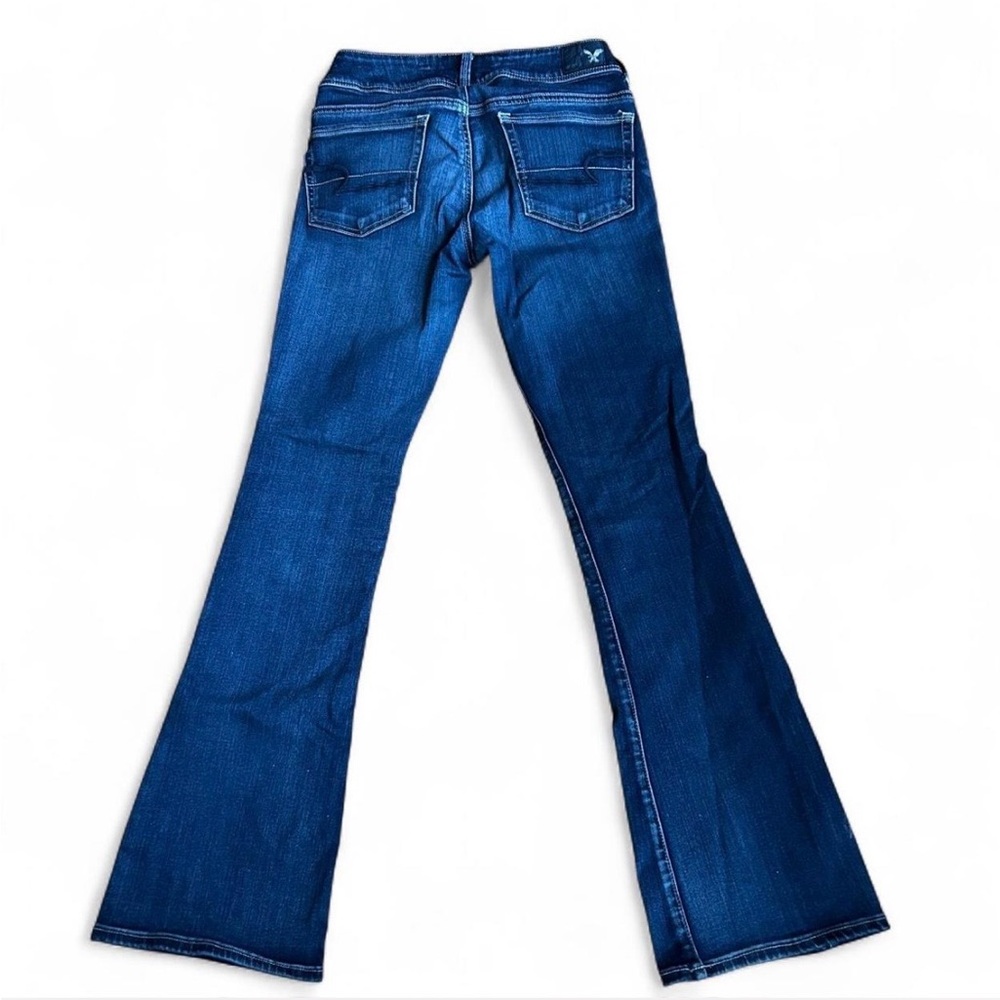 American Eagle Outfitters Deep Blue Flare Jeans - Picture 2 of 8